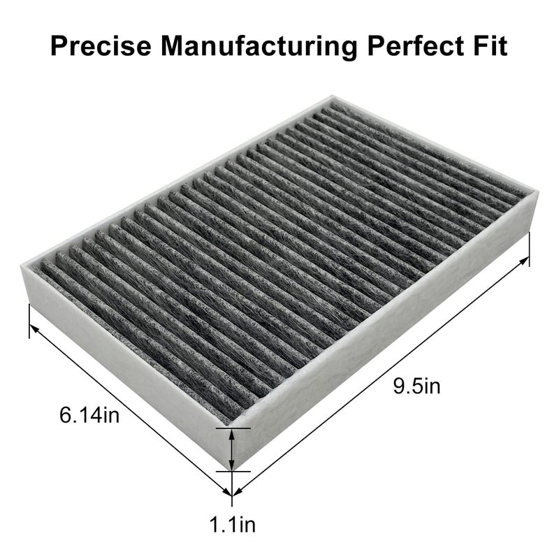 JOJOMARK for Tesla Model S Cabin Air Filter with Activated Carbon Fit 2012-2015 Model S 1035125-00-A. (2012-2015 Activated Carbon) - Image 2